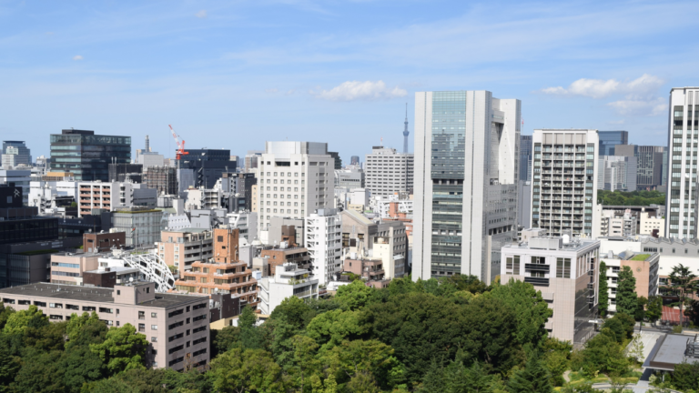 Aerial view of Akasaka Tokyo