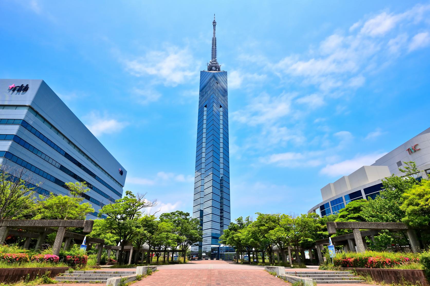 Fukuoka Tower in Summer