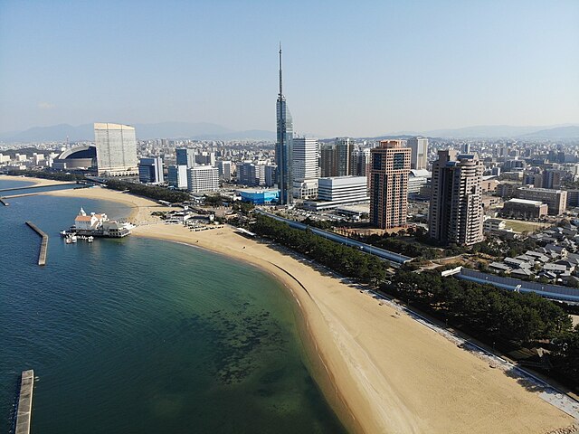 Fukuoka Skyline as seen from Momochi