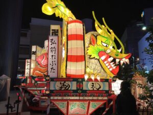 Floats at Hirosaki Neputa Asakusa Festival