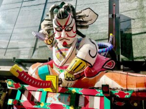 Floats at Hirosaki Neputa Asakusa Festival