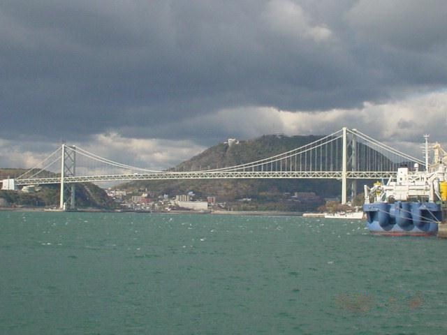 Kanmonkyo Bridge from the Moji side