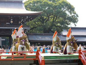 Dancers at Meiji Jingu Autumn Festival