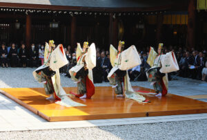 Dancers at Meiji Jingu Autumn Festival