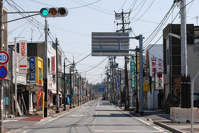 Namie, a town partially include in the exclusion zone.