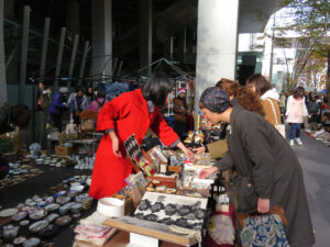 Stalls at Oedo Antique Market