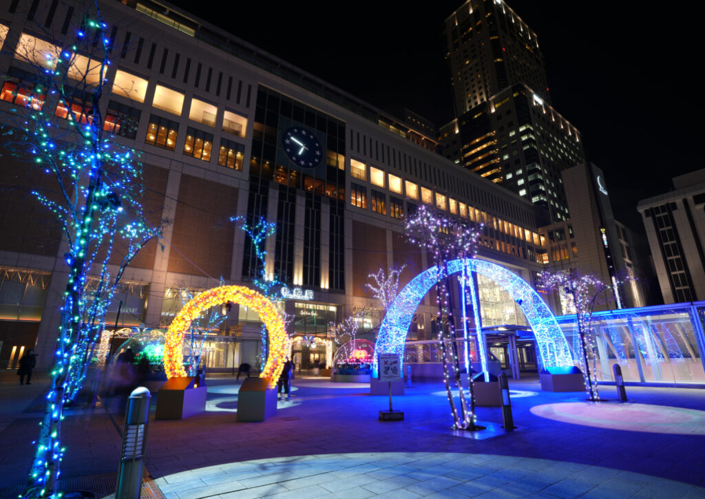 Sapporo station for Sapporo White Illumination