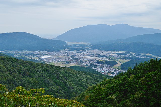 View of Sekigahara from nearby mountains