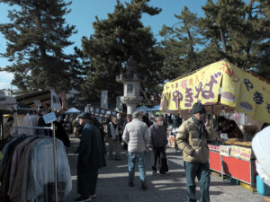 Stalls at Tenjin-san Flea Market