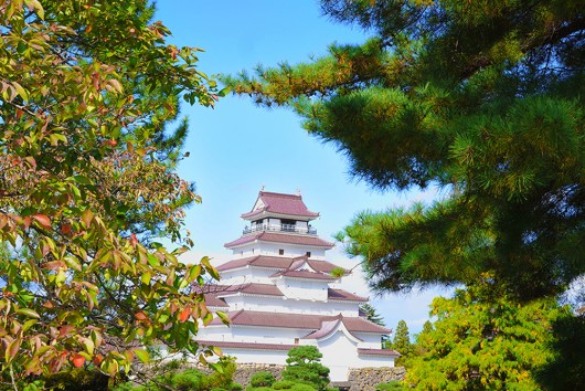 Tsuruga Castle in Autumn