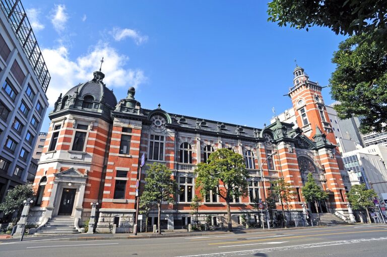 The exterior of Yokohama City Port Opening Memorial Hall.