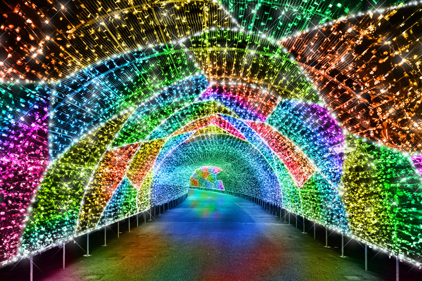 Tunnel of lights at Yomiuriland Jewellumination