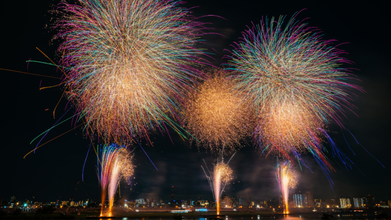 Fireworks in Adachi Tokyo