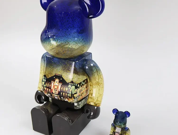 Tokyo Station and Bearbrick collaboration figures