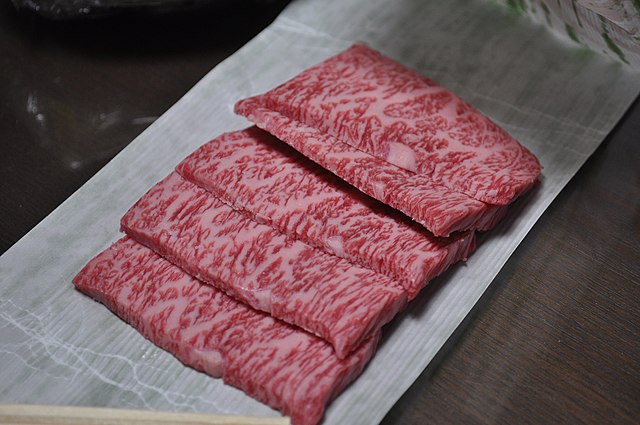 An example of Wagyu beef