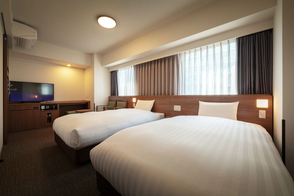 Twin Room at Dormy Inn Morioka Hot Springs Twin Room at Dormy Inn Morioka Hot Springs