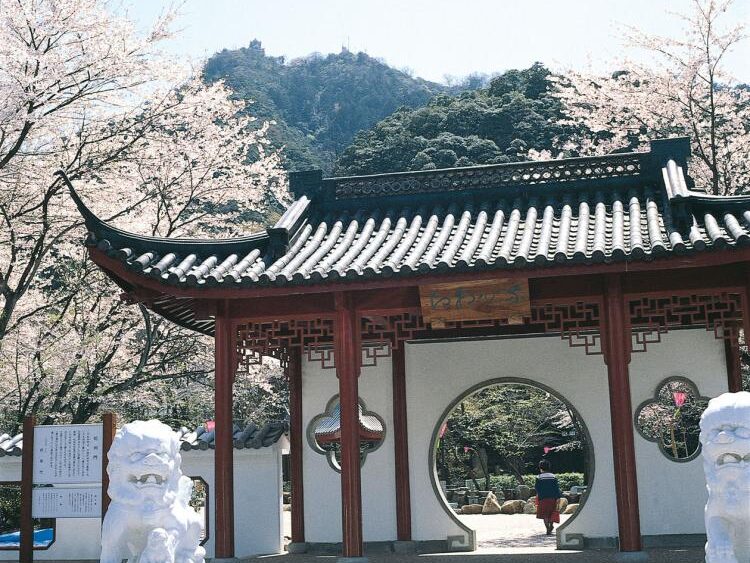 Japan-China Friendship Garden, Gifu Park in Spring