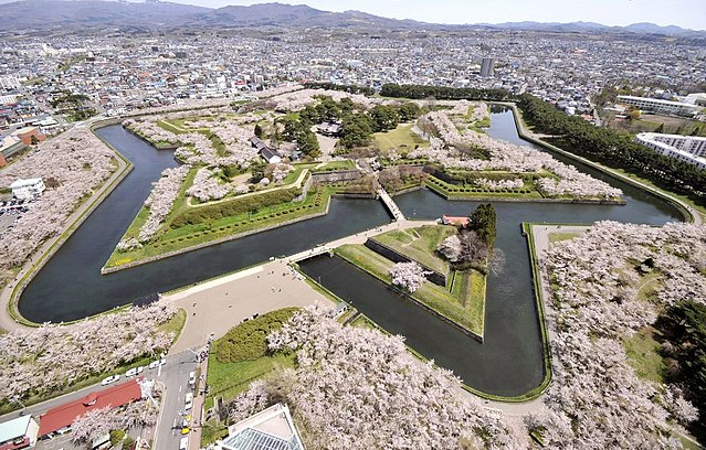 Goryokaku Fort, Hakodate in spring