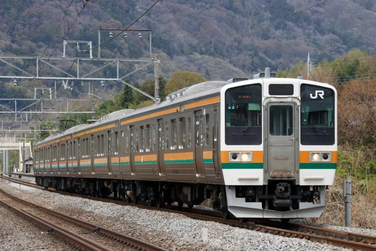 JR train in Gunma Prefecture