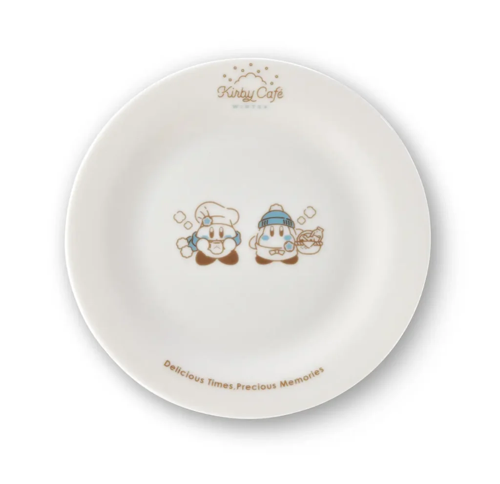 A souvenir plate, part of the Kirby Cafe Winter 2024 menu