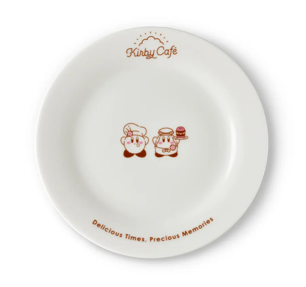 A souvenir plate, part of the Kirby Cafe Winter 2024 menu