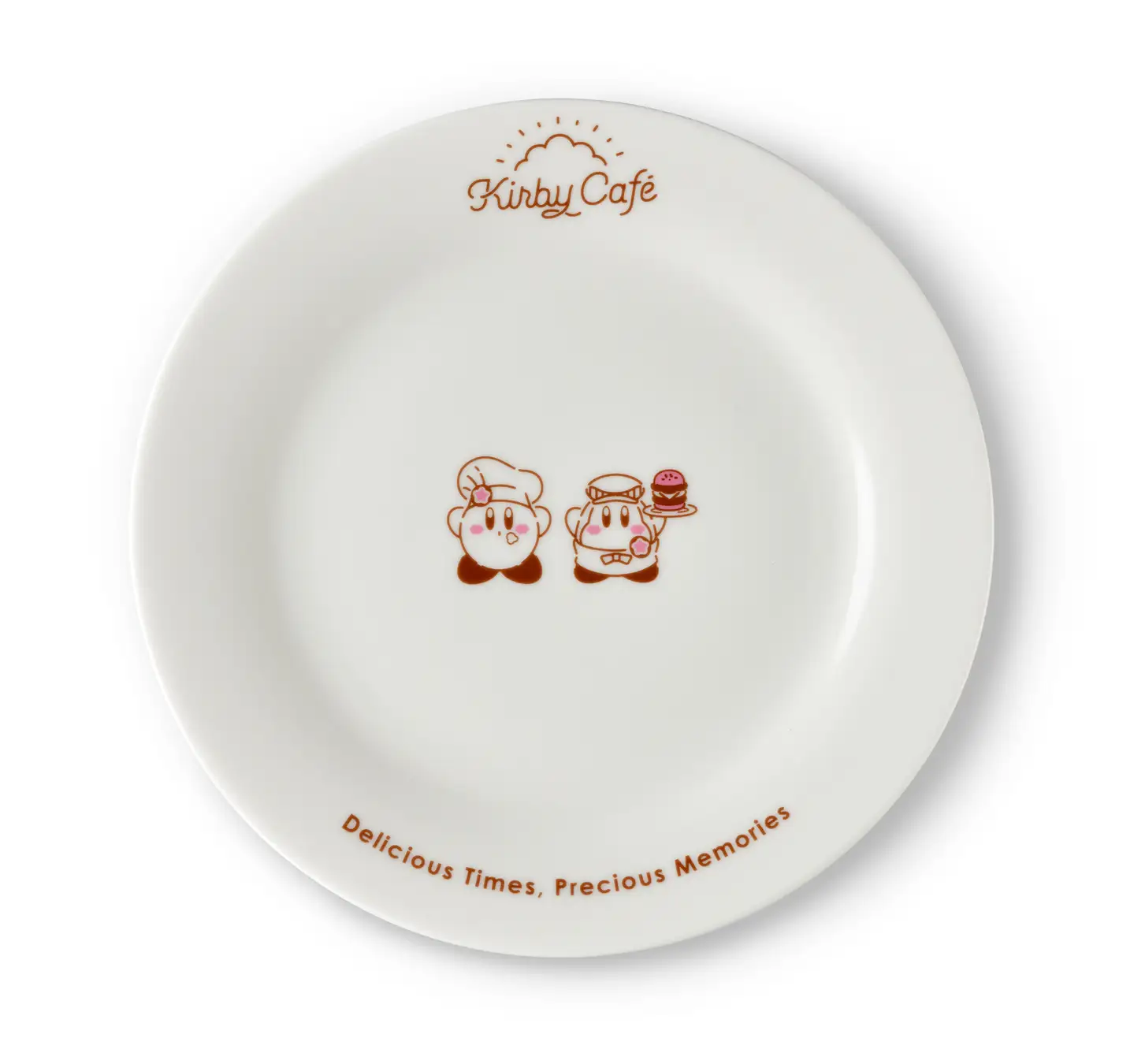 A souvenir plate, part of the Kirby Cafe Winter 2024 menu