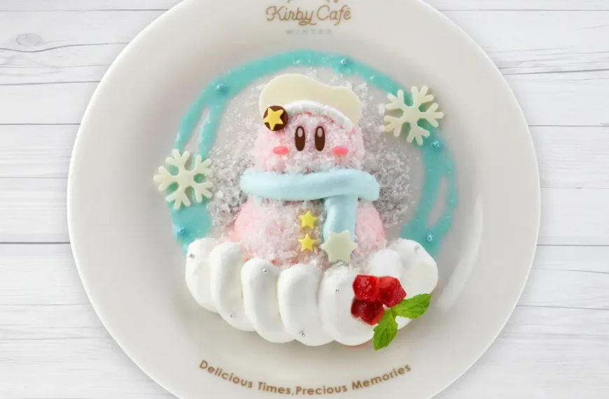 Kirby Winter Menu Snowman