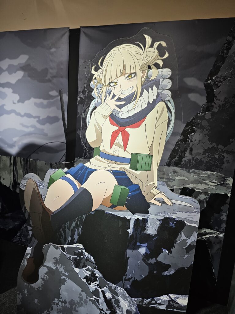 A life size standee of Himiko Toga