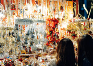 Decorations stall at Munich Christmas Market in Sapporo