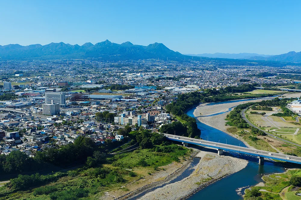 View of Maebashi City