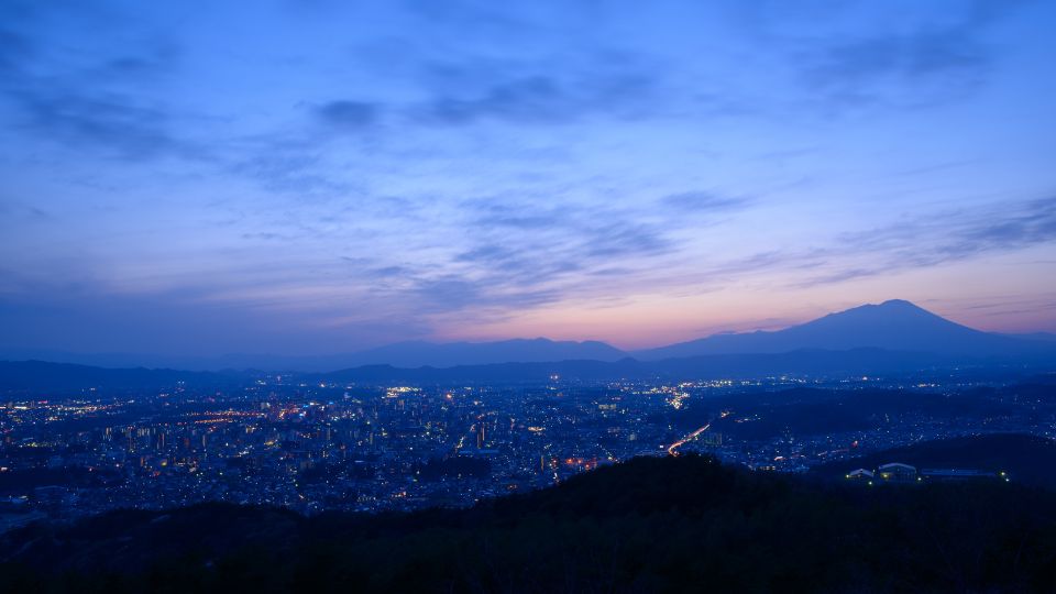 Morioka and Mount Iwate