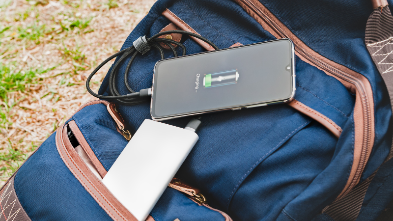 Phone charging from a power bank