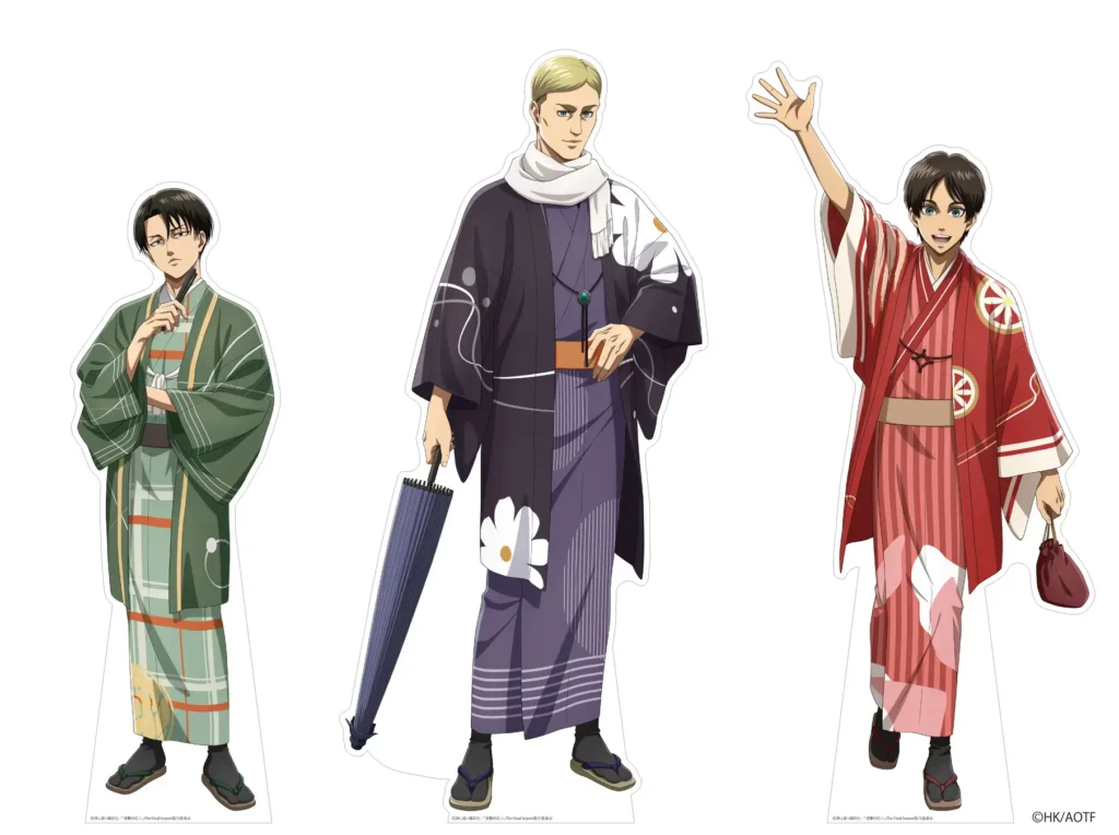 Attack on KIMONO character panels