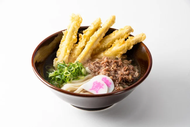 Meat and Burdock Tempura Udon