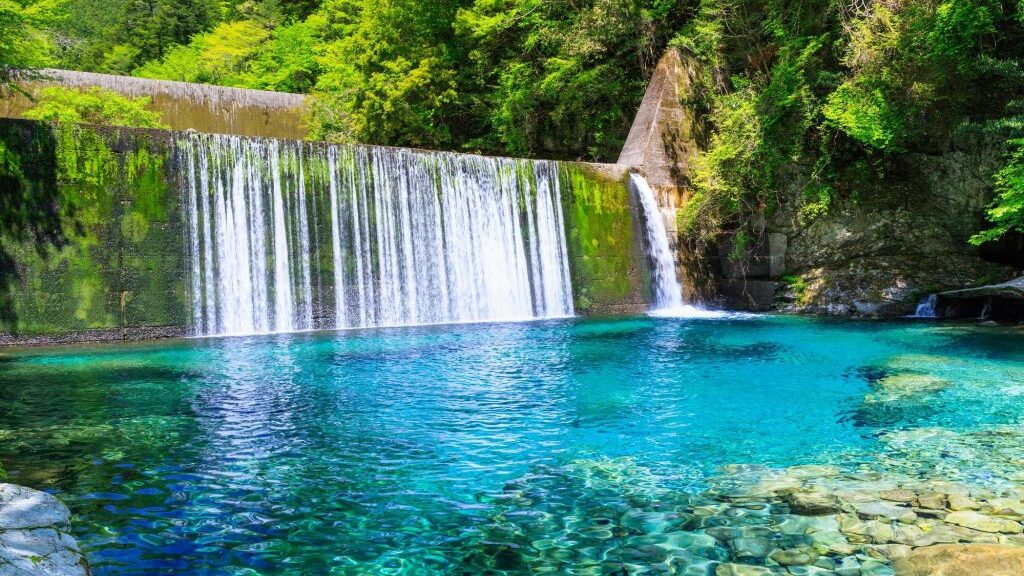 Waterfall on the Niyodo River