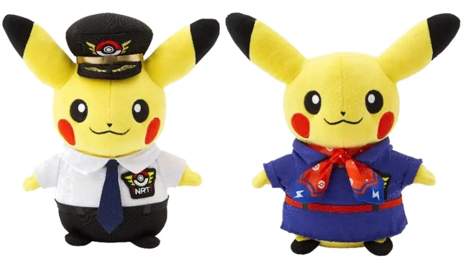 Narita Airport Pokémon Store Exclusive Pikachu Plushies