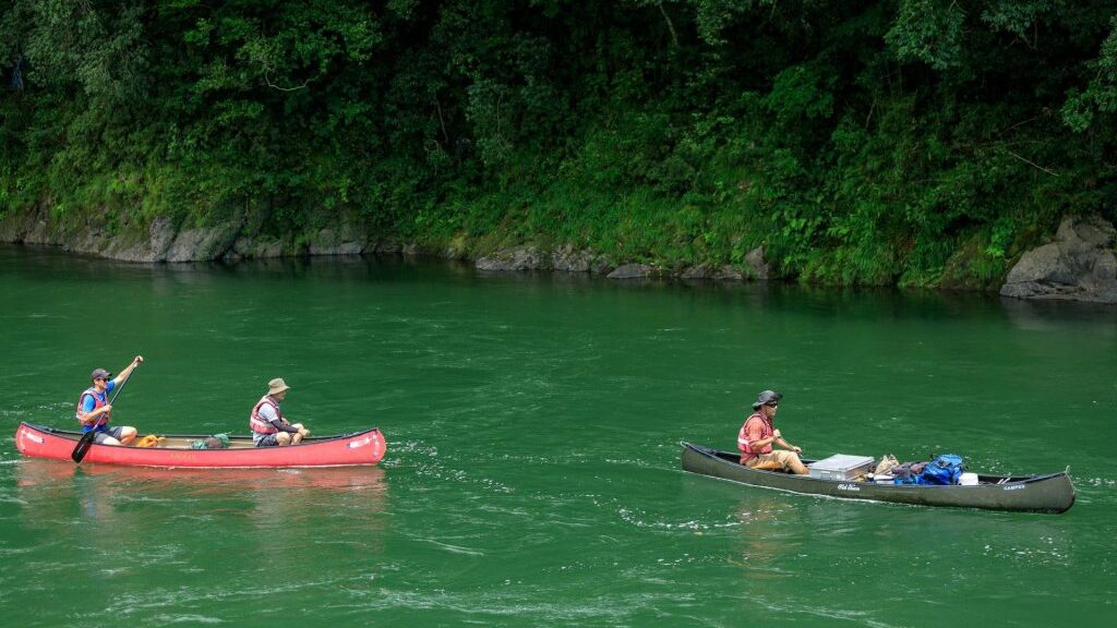 Canoeing on the Shimanto River