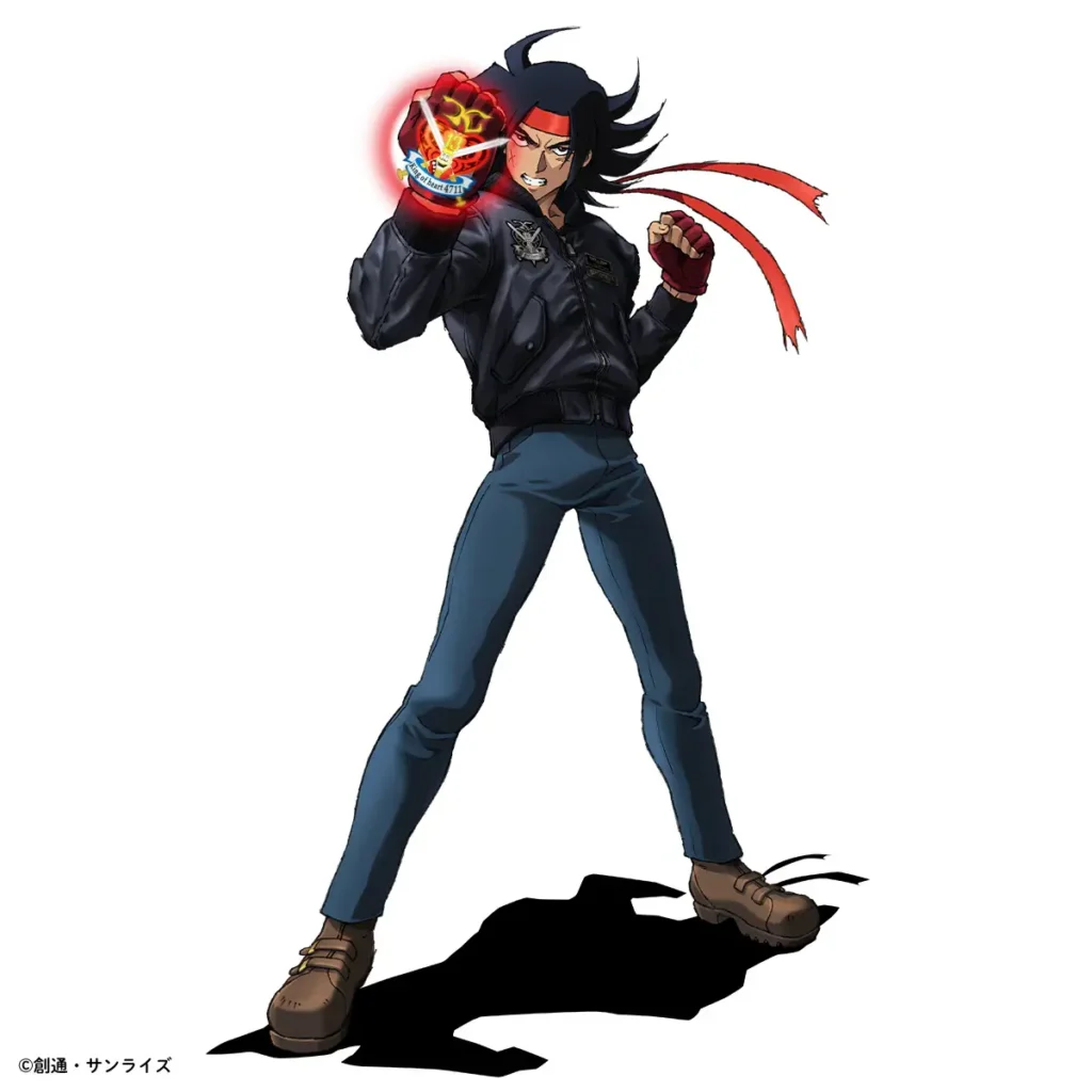 Domon Kasshu 30th Anniversary Flight Jacket Acrylic Stand Artwork