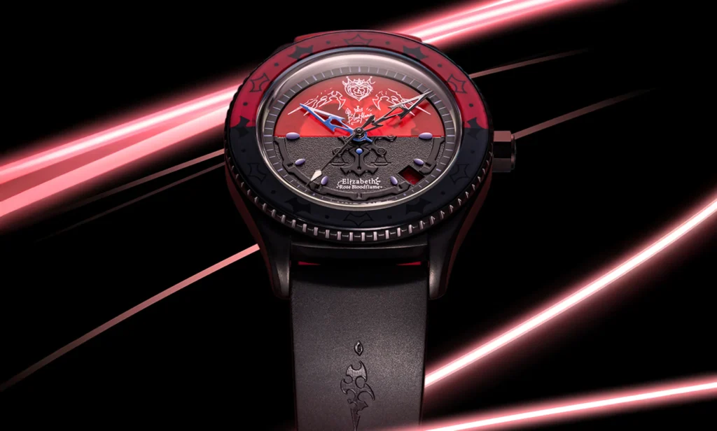 UNDONE JAPAN x Hololive English Elizabeth Rose Bloodflame model - watch face