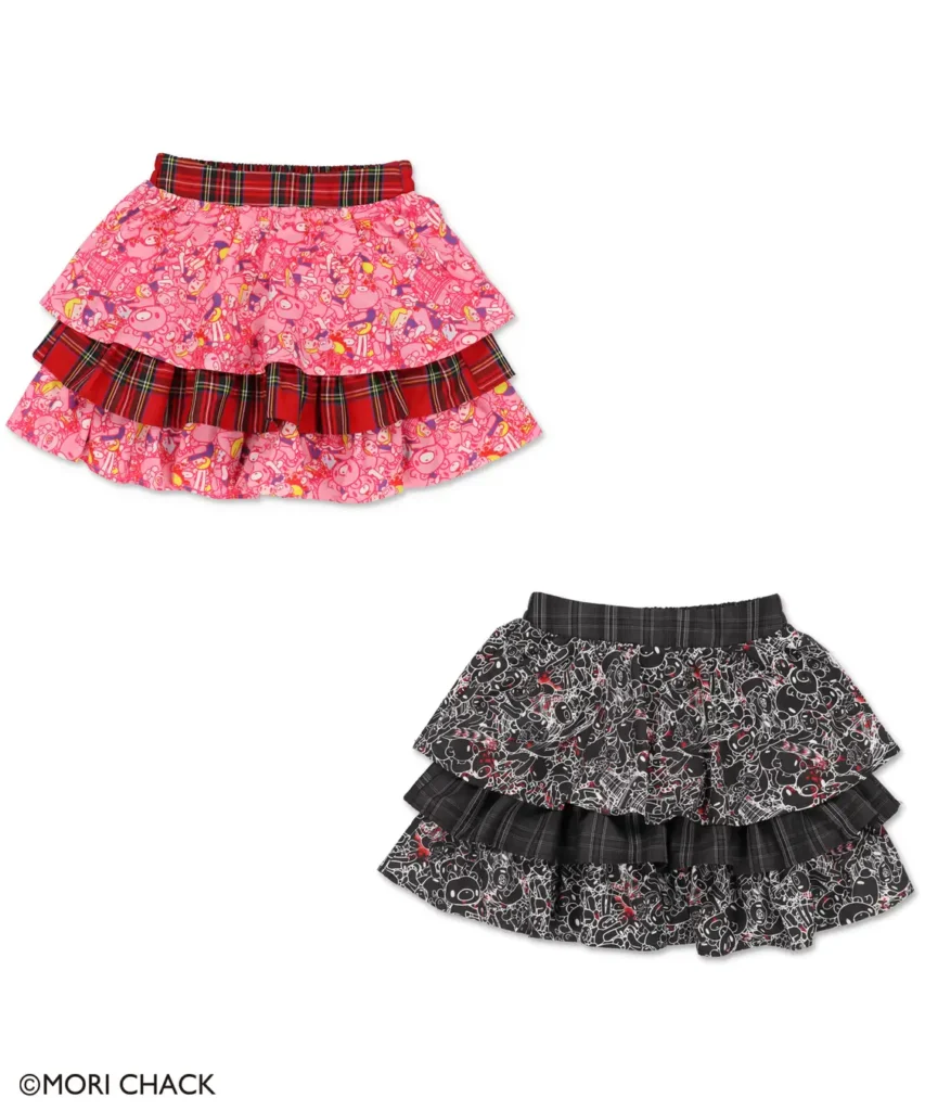 DARRDY x Gloomy Bear Patterned Skirt