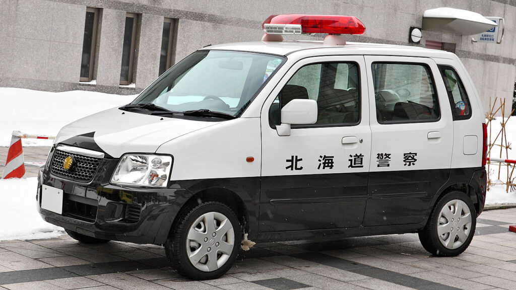 Example of a mini-patrol car used by Japanese police forces