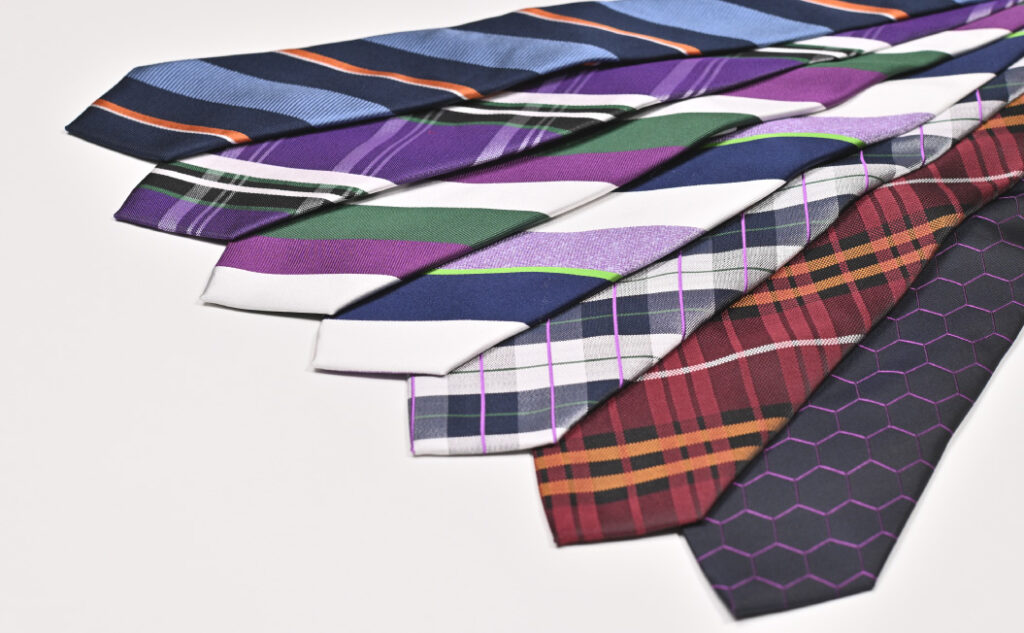 A selection of the 15 new Evangelion themed ties now available