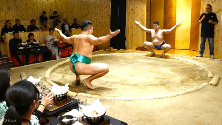 Asakusa Sumo Club Sumo Show Admission with Chankonabe in Tokyo