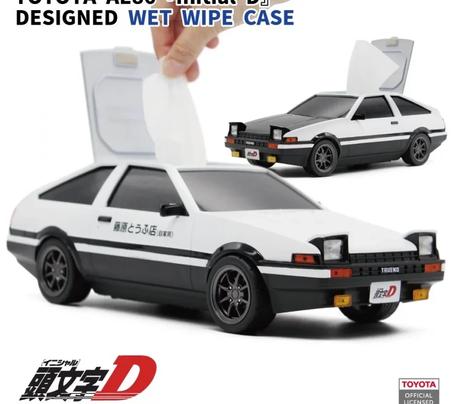 Toyota AE86 Sprinter Trueno "Initial D" Fujiwara Tofu Shop Wet Tissue Case Toyota AE86 Sprinter Trueno "Initial D" Fujiwara Tofu Shop Wet Tissue Case