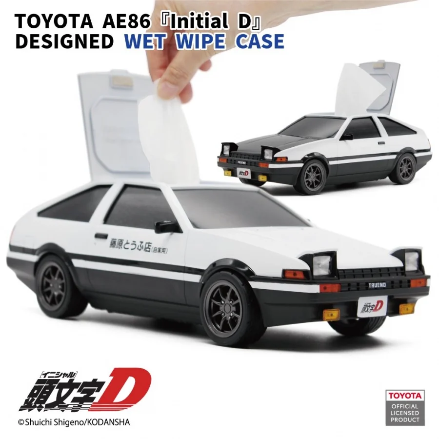 Toyota AE86 Sprinter Trueno "Initial D" Fujiwara Tofu Shop Wet Tissue Case