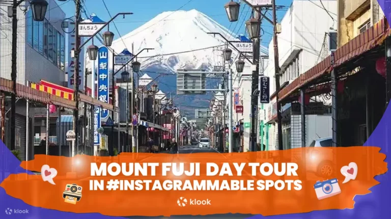 One-day tour to Mount Fuji's popular attractions: Tianti Town, Oshino Hakkai, Kawaguchiko, Lawson convenience store (depart from Tokyo Station or Shinjuku Station)