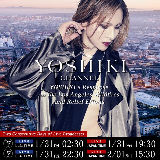 Yoshiki Channel broadcast information