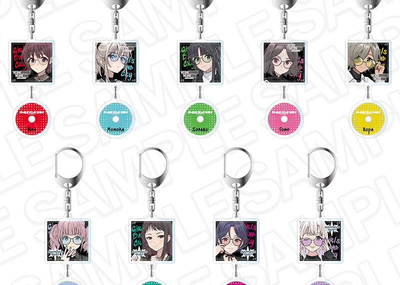 CD jacket style acrylic keychain (blind) Color Glass ver. 990 yen
