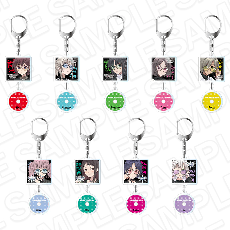 CD jacket style acrylic keychain (blind) Color Glass ver. 990 yen