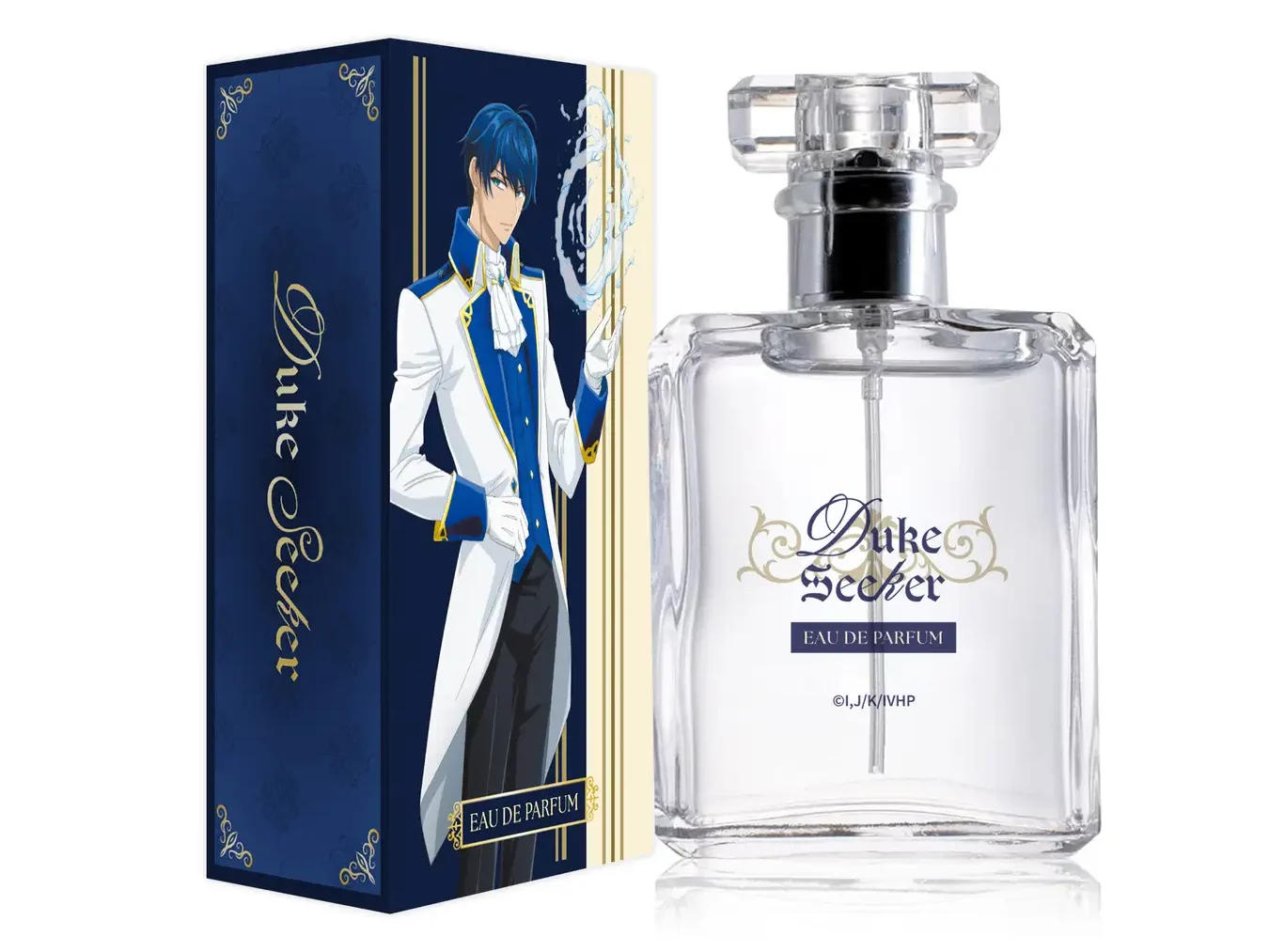 The bottle and packaging of the Duke Seeker Perfume